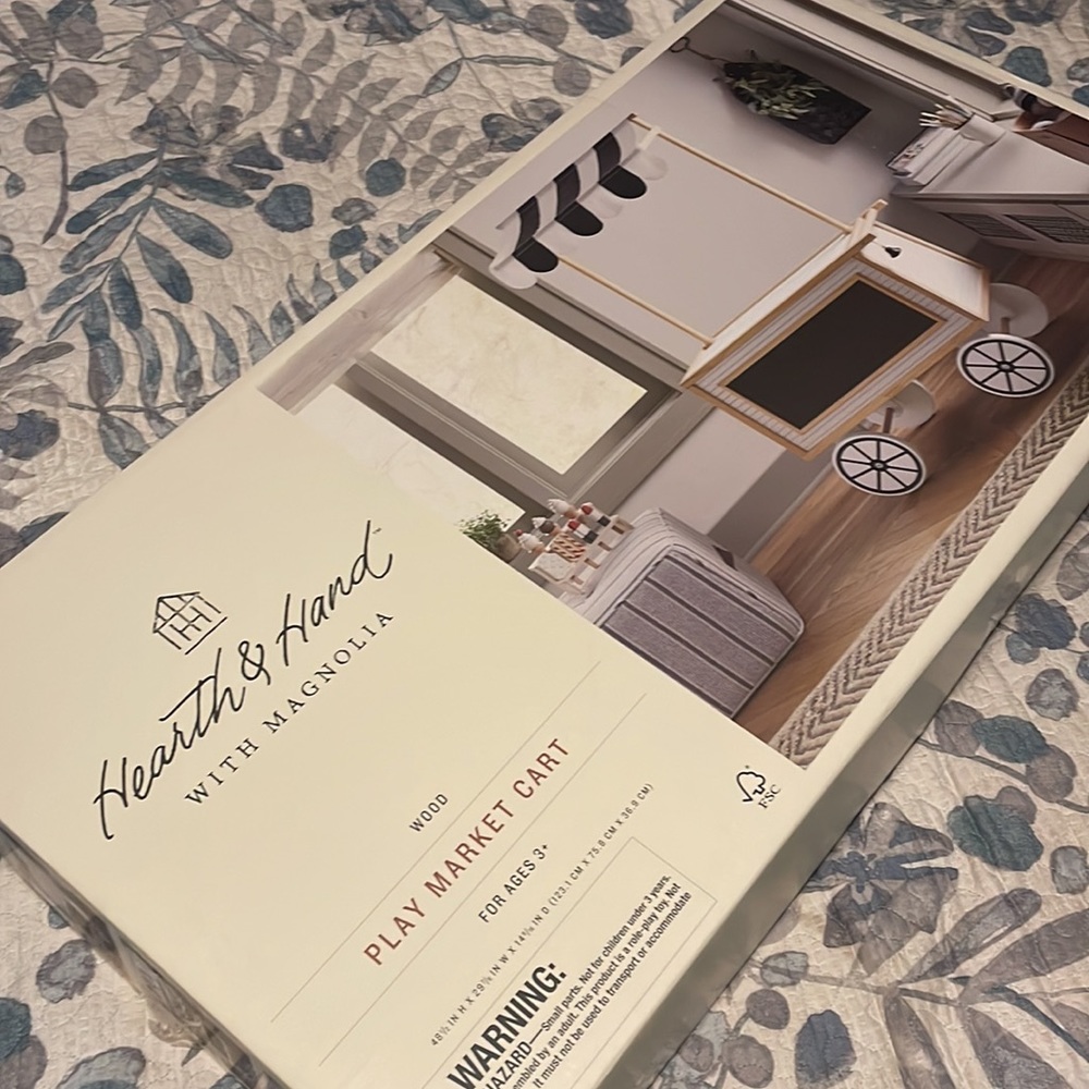 New Hearth & Hand with magnolia wood play market cart!